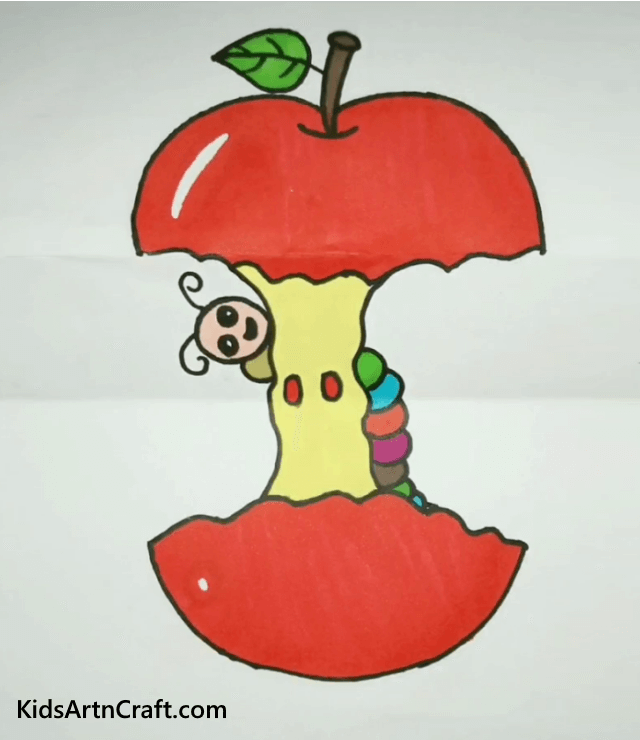 Apple Eater Caterpillar Sketch