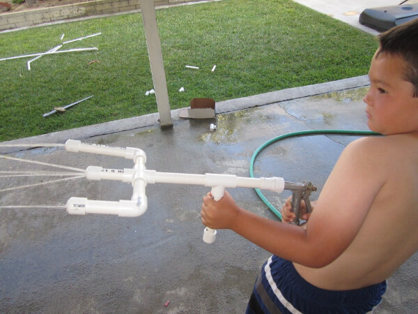 PVC Pipes Projects for Kids : Make A Amazing Water Gun With PVC Pipes