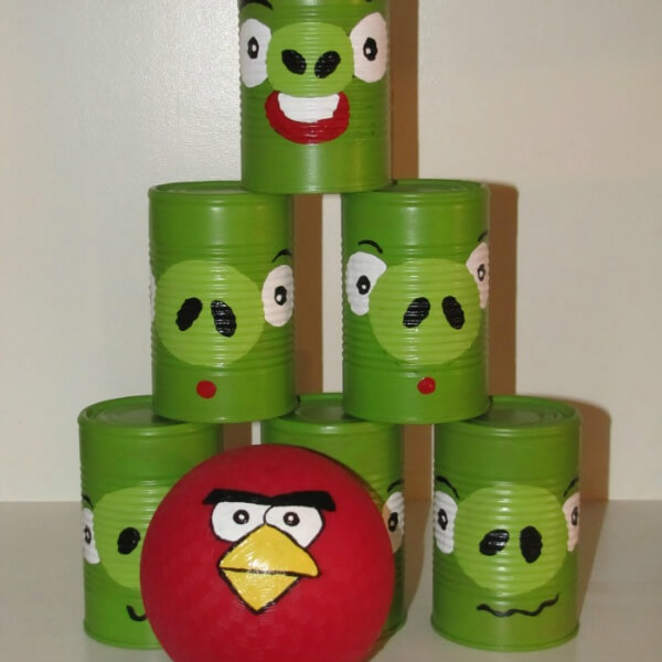 Slumber Party idea Angry Bird Toss Game Activities For Little Boys