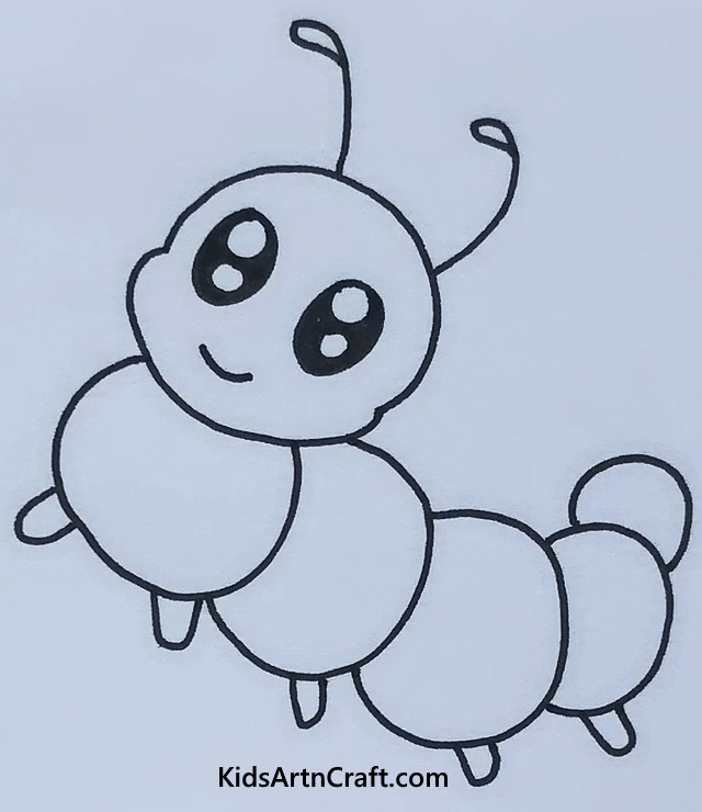 Easy Animal Drawings For Toddlers Adorable Caterpillar