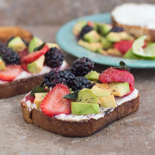 Homemade Breakfast Ideas For Kids Health Berries and Avocado Sandwich