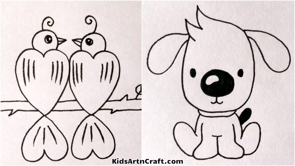 Baby Animal Drawings for Kids - Kids Art & Craft