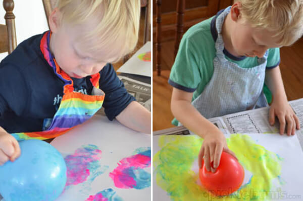 Let's Paint With Balloons Idea For Kids