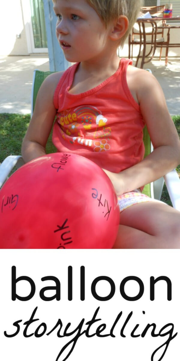 Easy Balloon Storytelling Game Idea For Kids : Fun Balloon Games For Kids
