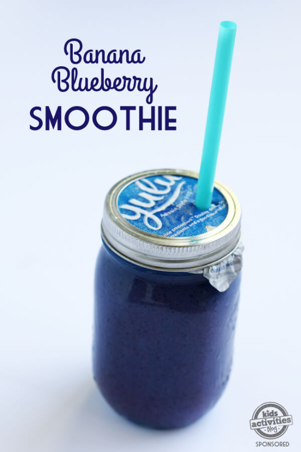 Simple & Tasty Banana Blueberry Yogurt Smoothie