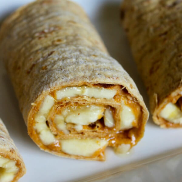 Homemade Breakfast Ideas For Kids Health Peanut Butter and Banana Roll