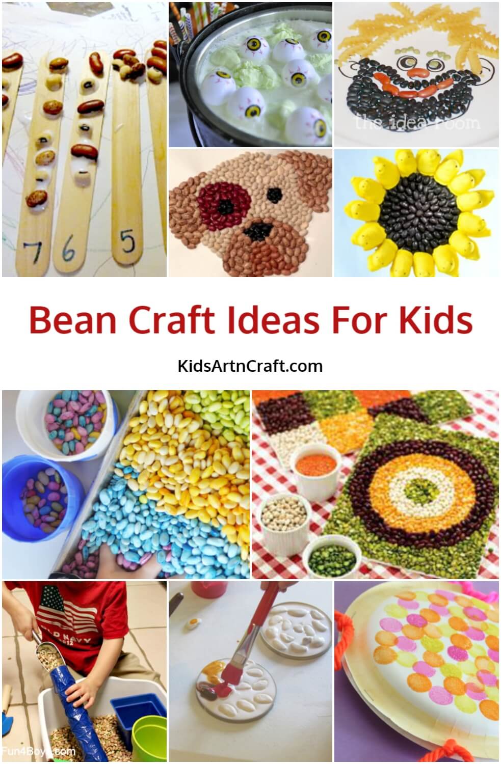 Bean Craft Ideas For Kids