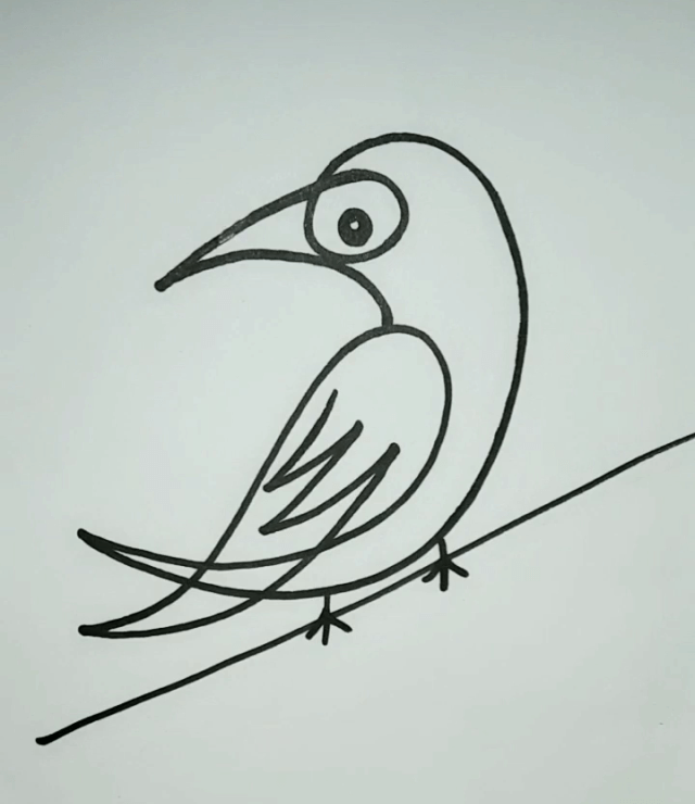 Single Stroke Crow