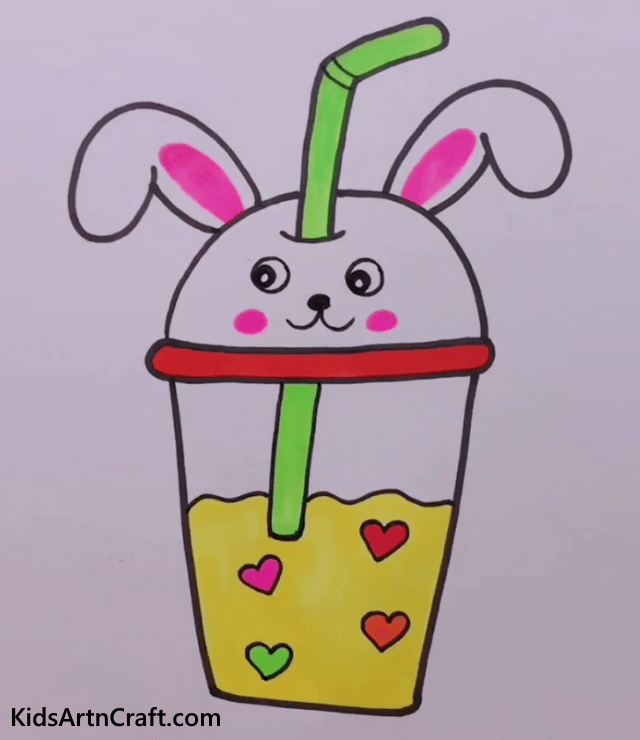 Easy Ice-Cream and Candy Drawings for Kids Bunny Ice Drink