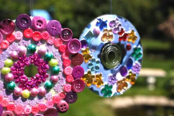 Gorgeous Cd Wall-hangings Recycled CD Craft Ideas For kids