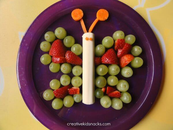 Healthy Snacks Ideas For Kids Cheesy Butterfly 