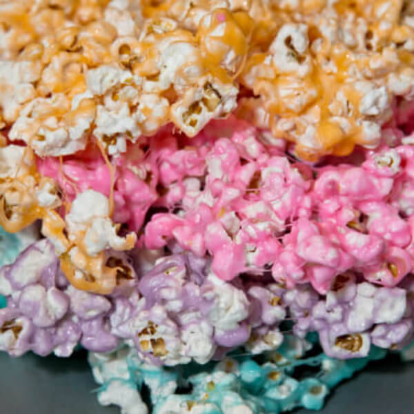 Homemade Marshmallow Popcorn Made with Peeps