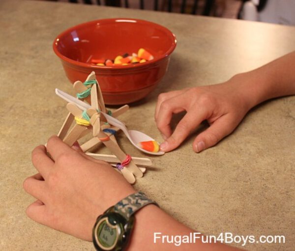 Fall STEM Ideas for Kids How To Make Candy Corn Catapult For 5th Grade