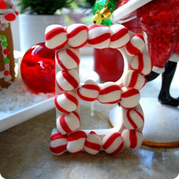 Creative Peppermint Candy Letter Craft Ideas