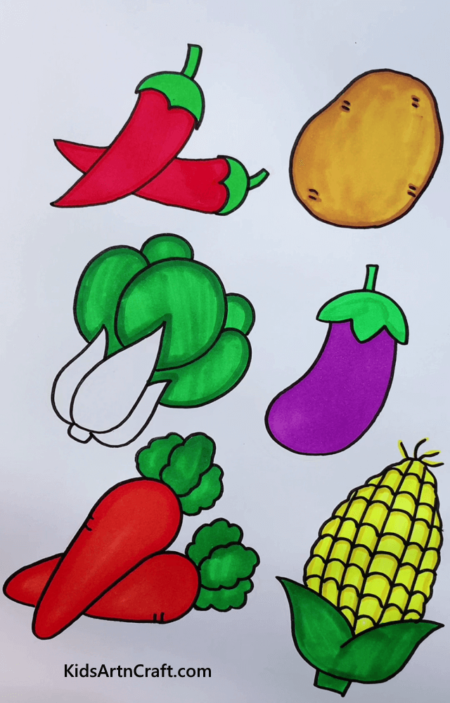 Vegetables Drawing High-Res Vector Graphic - Getty Images