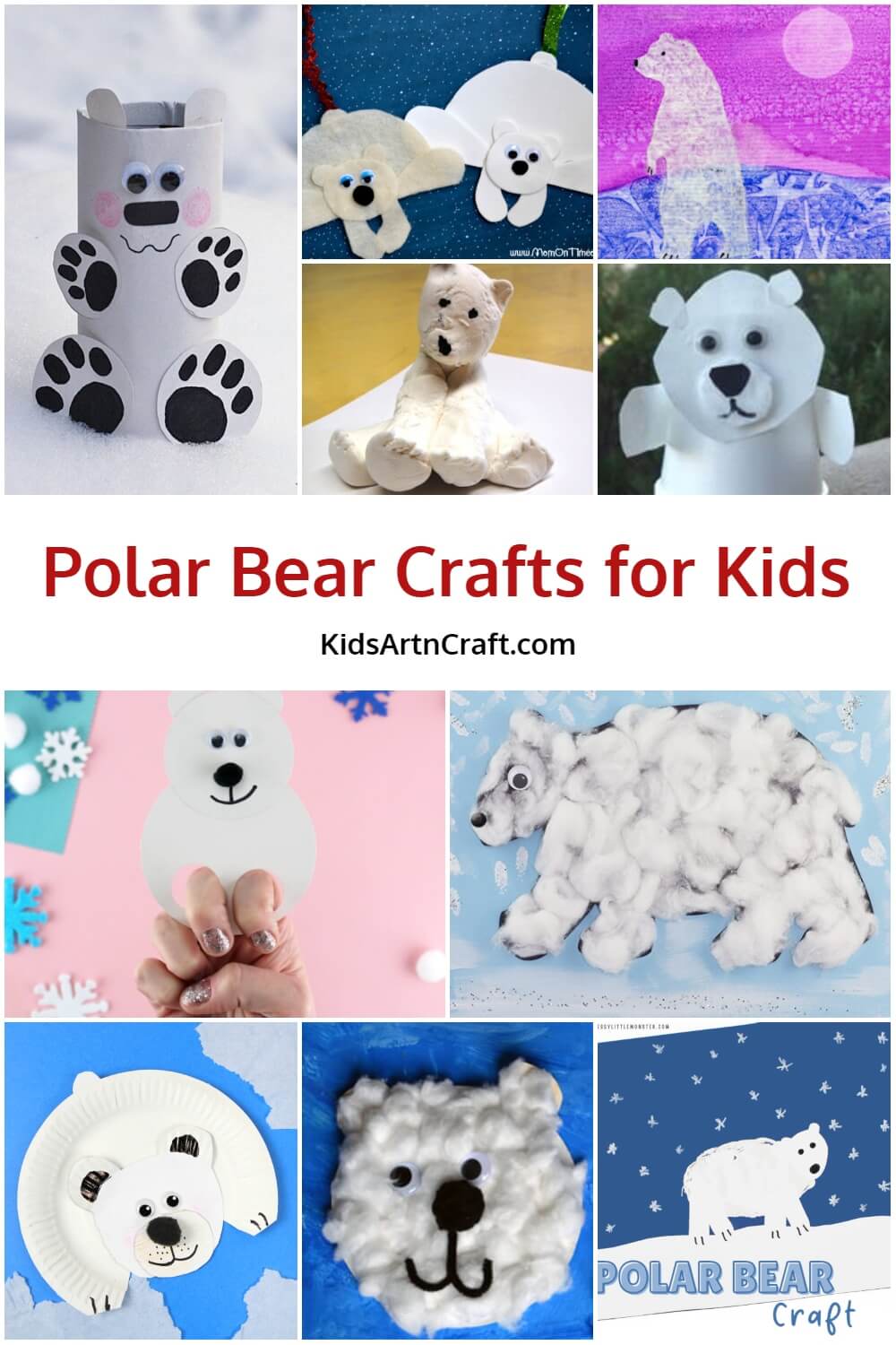 Cute Polar Bear Crafts for Kids