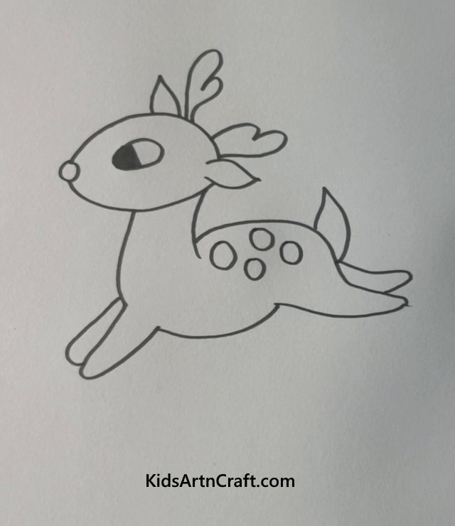 Easy Animal Drawings For Kids Deer