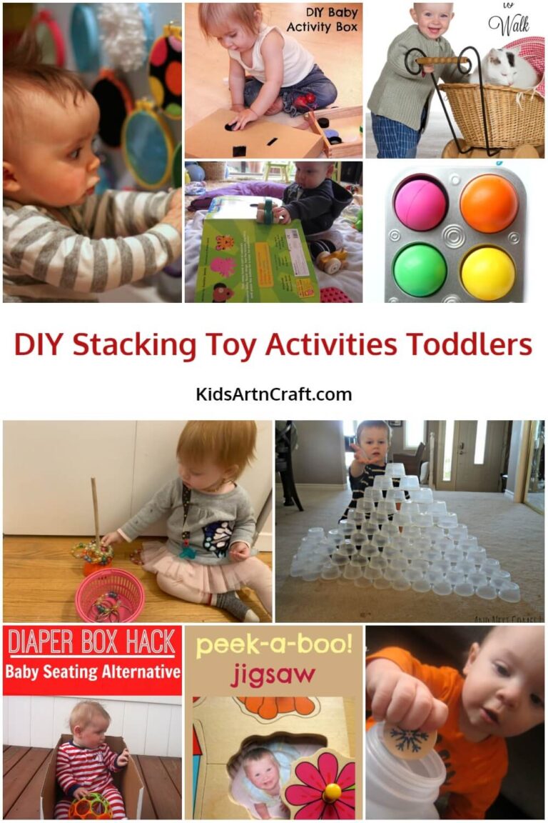 DIY Stacking Toy Activities Toddlers Kids Art & Craft