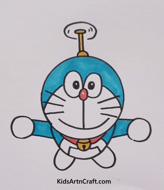 Simple Drawing & Coloring Ideas for Kids Doraemon