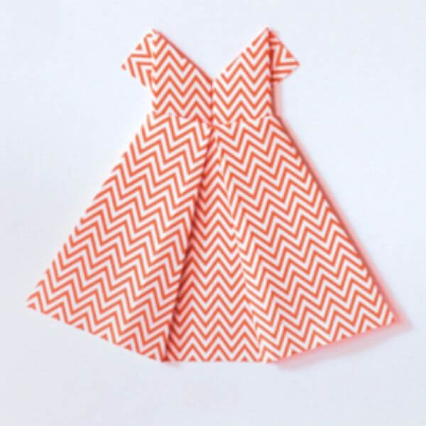 DIY Beautiful Paper Dress Craft To Make With Baby Girls