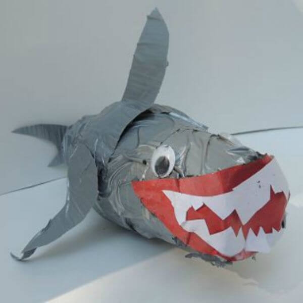 Paper Cup Shark Shark Craft Ideas For Kids