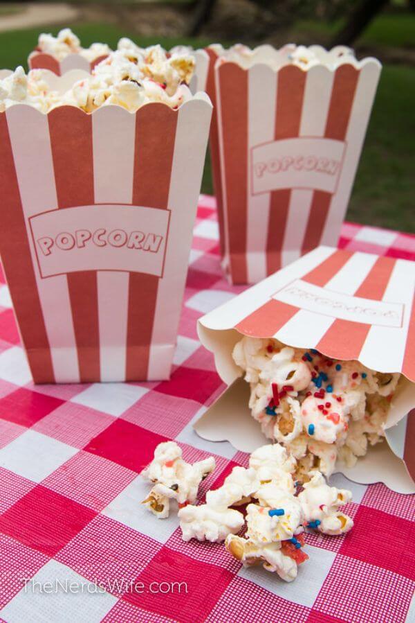4th Of July Crafts And Recipes For Kids Easy 4th Of July Popcorn Snack Recipe