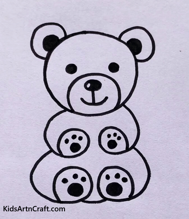 Easy Animal Drawings For Kids Cute Teddy bear Drawing For Kids