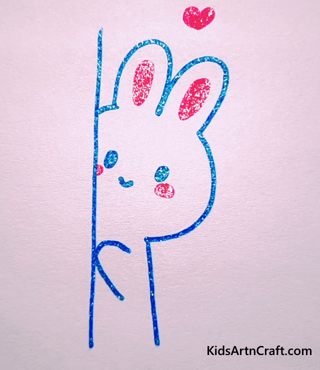 Easy Glitter Pen Drawings For Kids Peek a boo