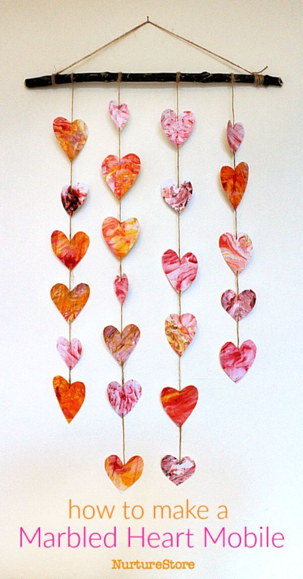 Homemade Valentine Mobile Craft Ideas