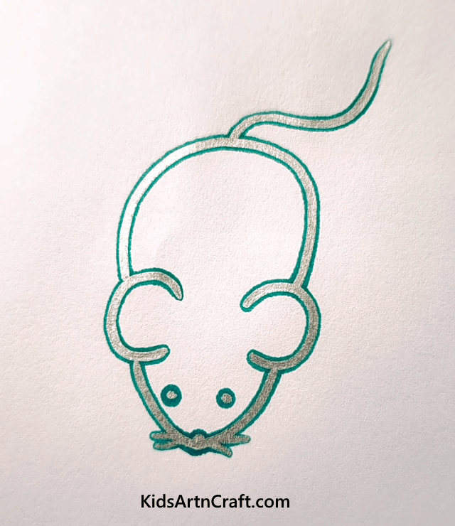 Easy Glitter Pen Drawings For Kids Rat