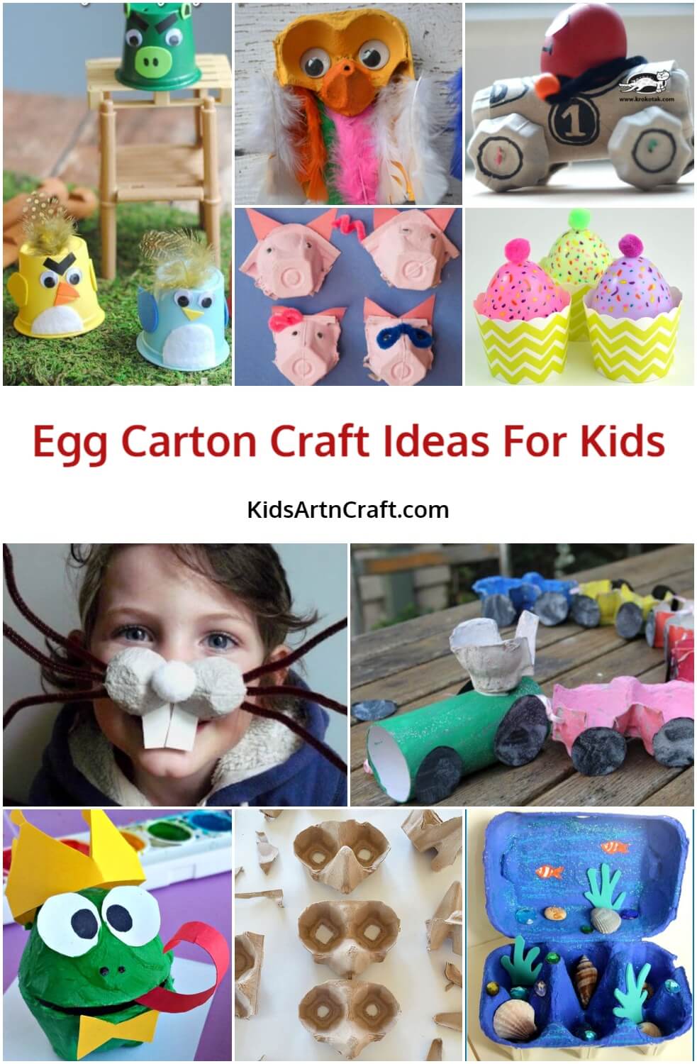 Egg Carton Craft Ideas For Kids