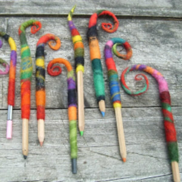 Colorful Felt Pencil Toppers For Kids
