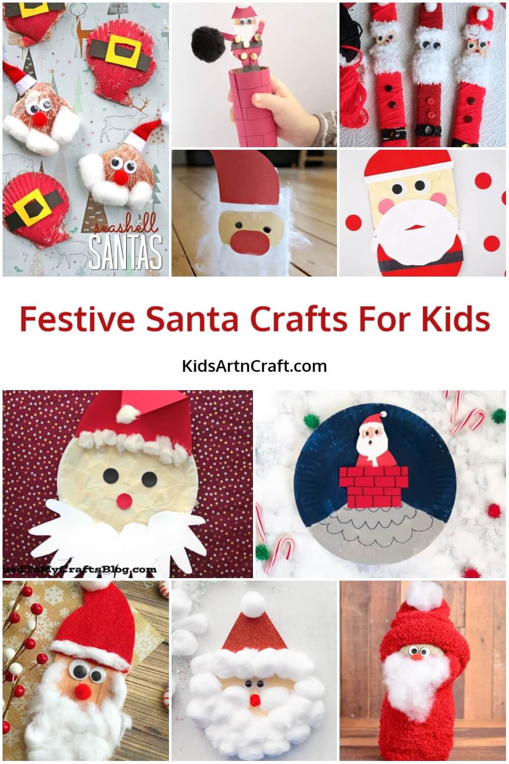  Festive Santa Crafts For Kids