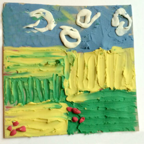 Vincent Van Gogh Inspired Activities for Kids Clay Artwork