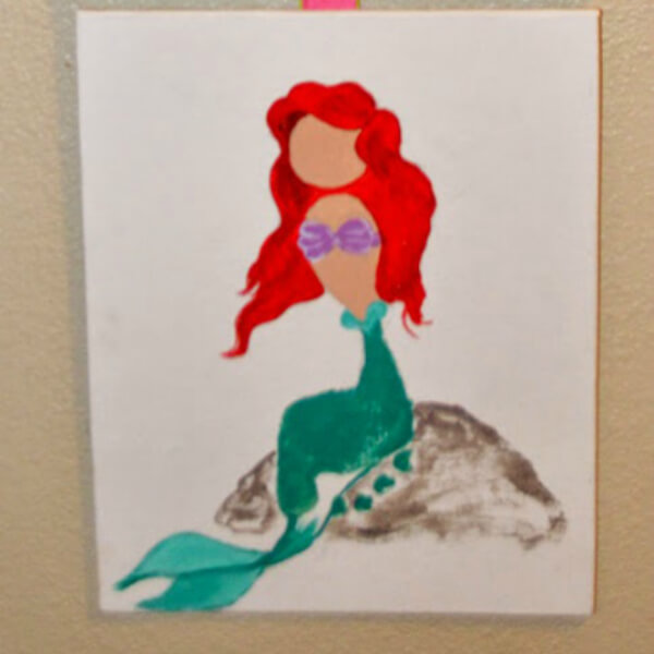 Mermaid Tail With Footprints Craft Ideas For Kids