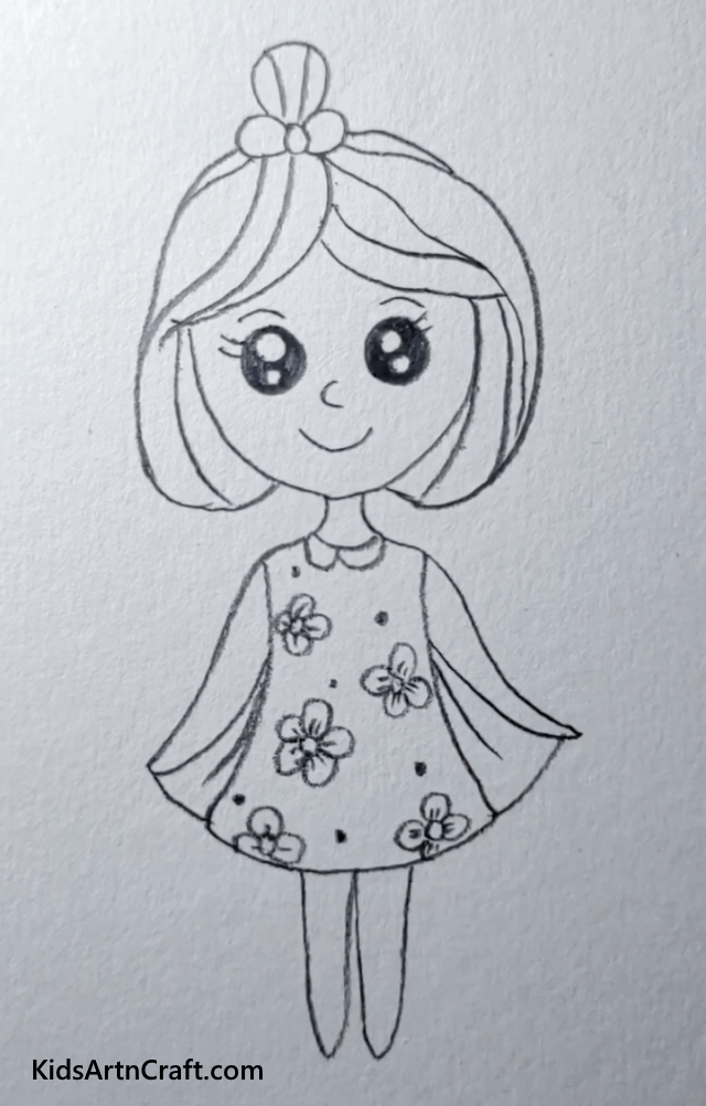 Simple Girl Drawing Ideas for Kids Lovely girl