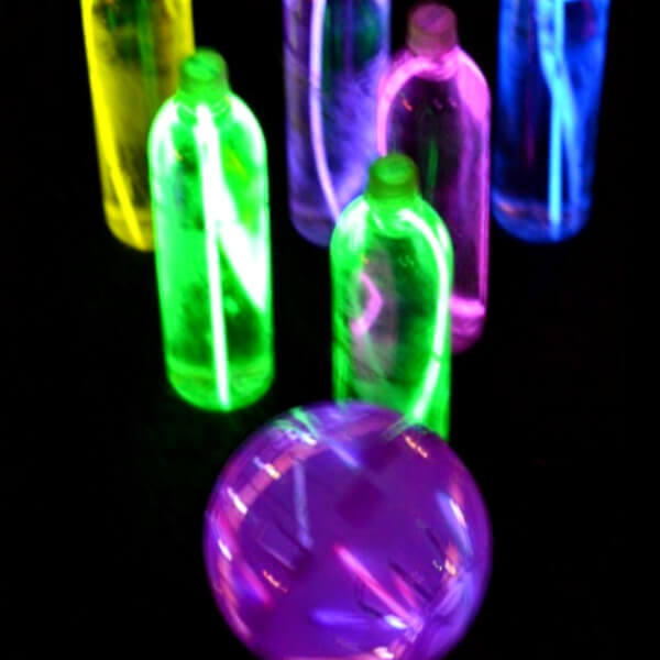Glowing Bowling Craft For Kids 