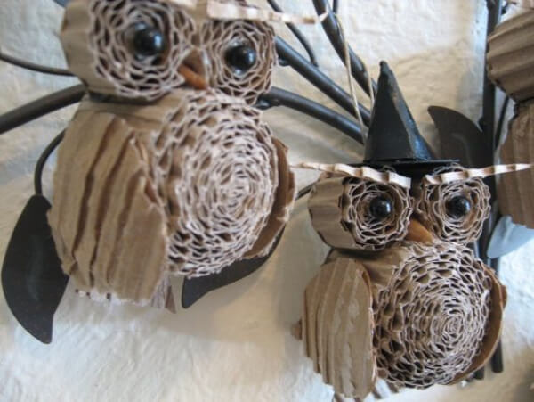 Amazing Owl Craft Using Cardboard - Making Things Out of Owls with Kids 