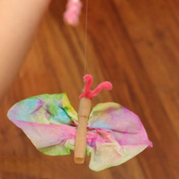 Tie and Dye Tissue paper Butterfly