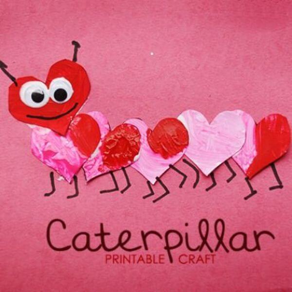 The Love Heart or the Caterpillar Craft Ideas For Kids