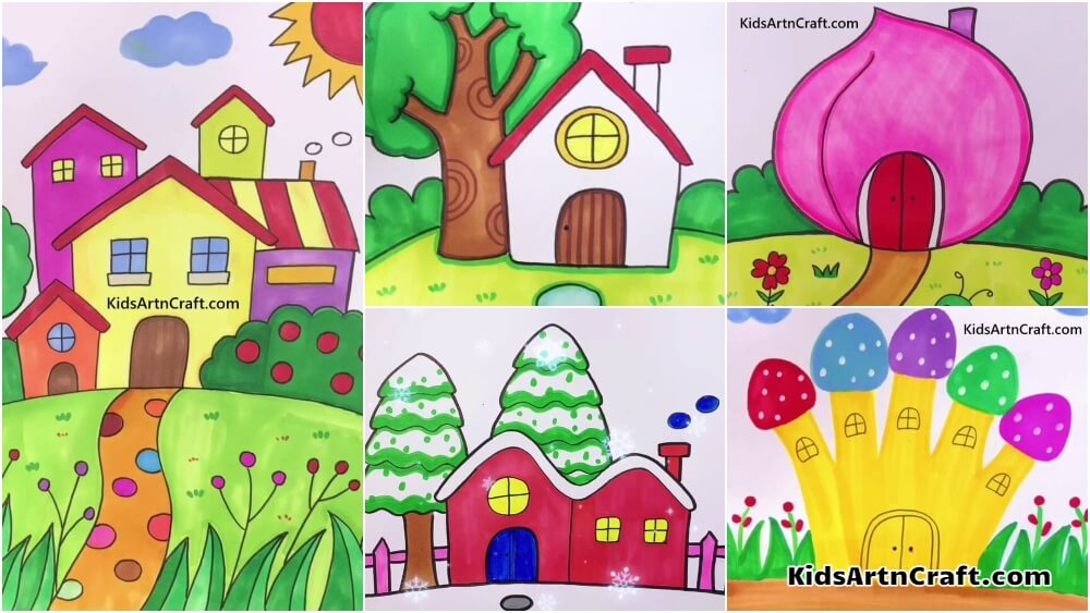 House Drawing for Kids