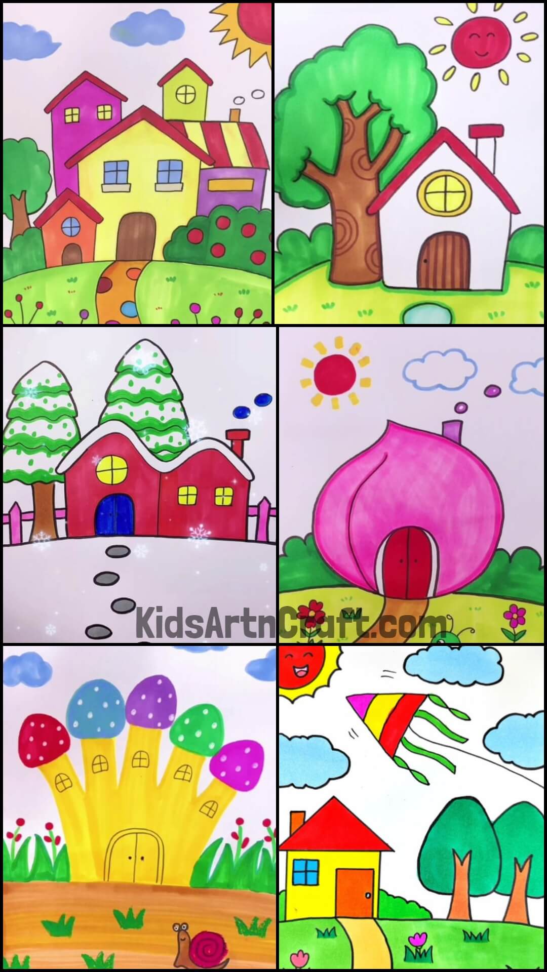 House Drawings for Kids