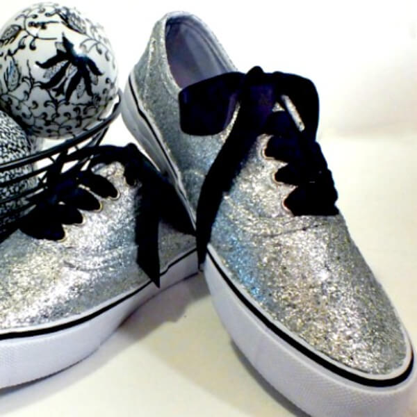 How to Make Glitter Sneakers - Creating Innovative Ideas From Old Shoes For Kids