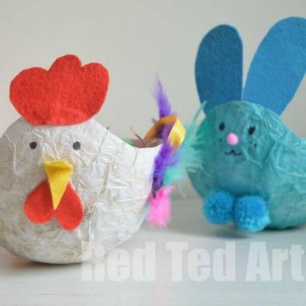 Easter Egg Hunt baskets Ideas Craft For Kids 