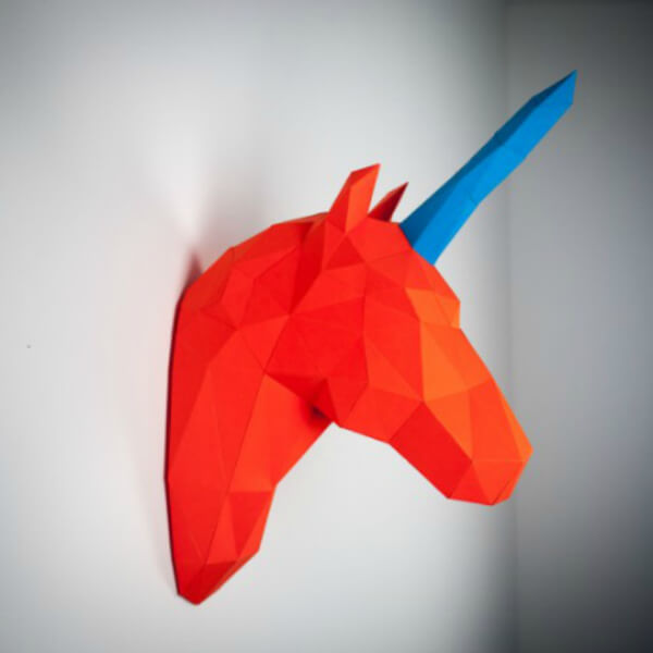 DIY Room Decor Paper Unicorn Craft For Kids