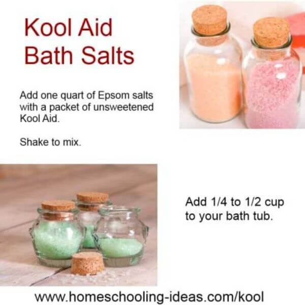 Bathing Salt Using Kool-Aid