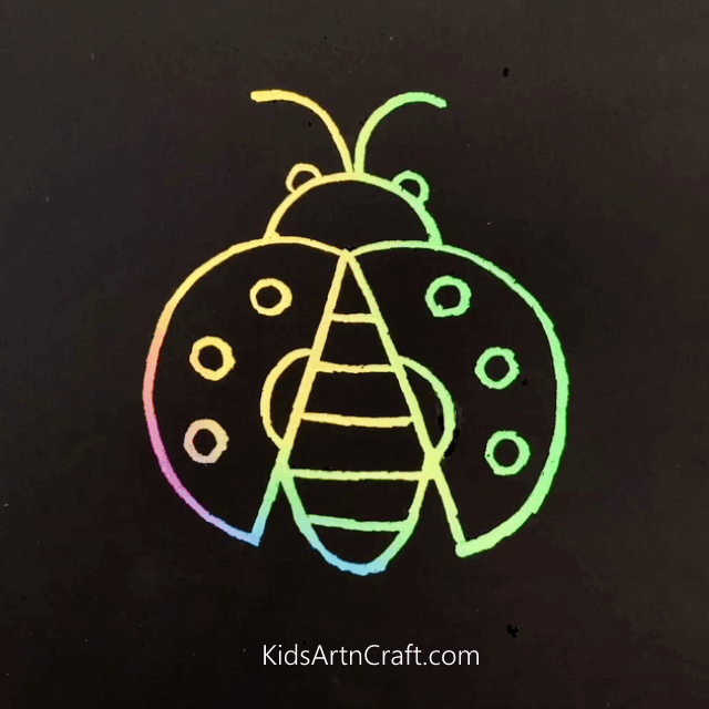 Easy Color Pencil Drawings for Kids Ladybug