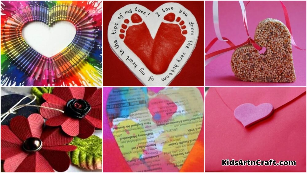 Lovely Heart Crafts Ideas For Kids