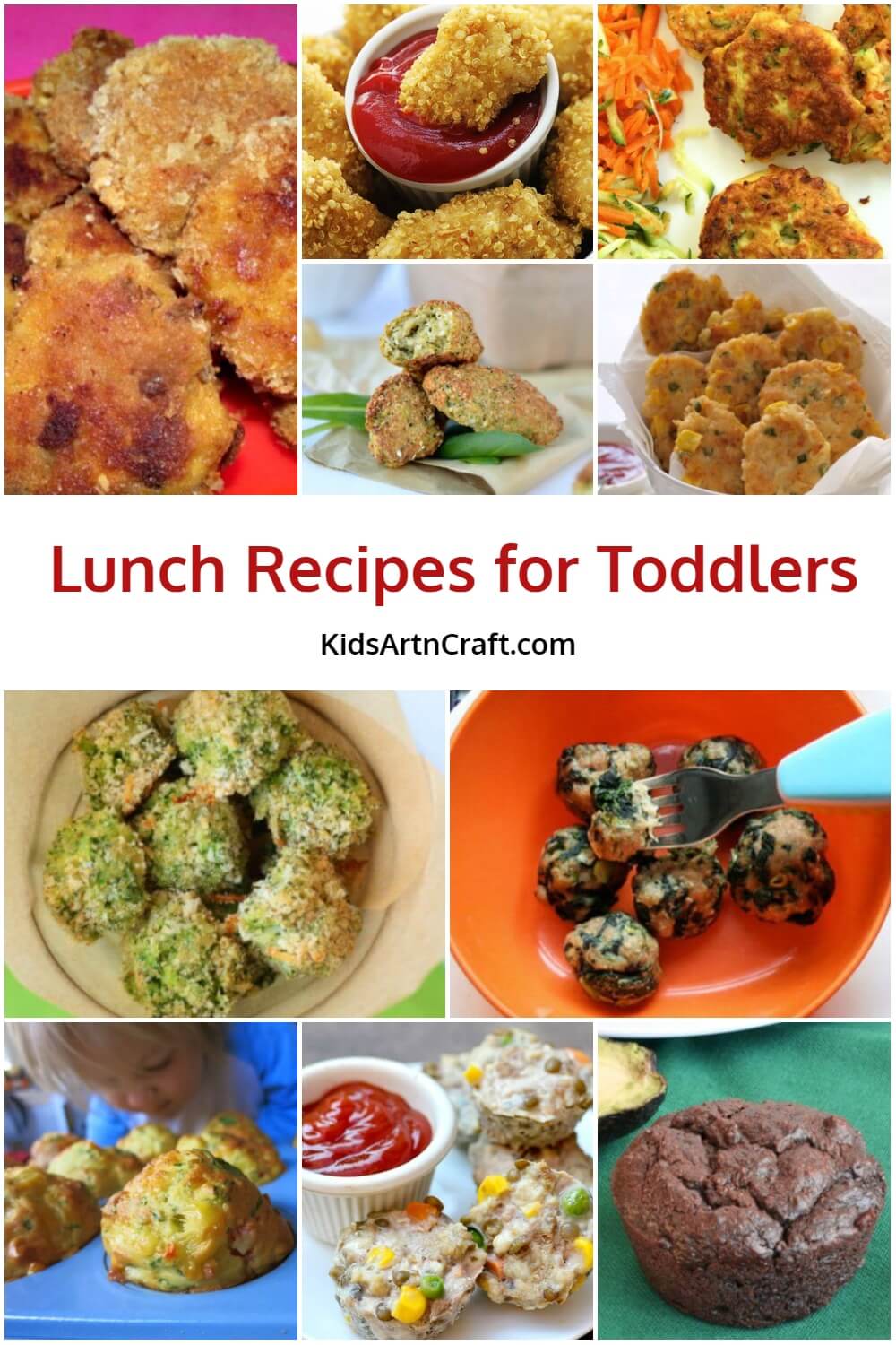 Lunch Recipes for Toddlers - Kids Art & Craft