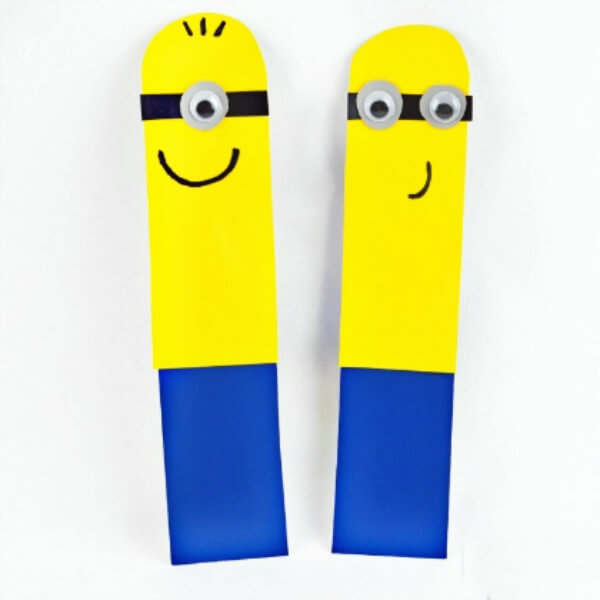 DIY Bookmarks For Kids Minion Bookmark Idea For Kids